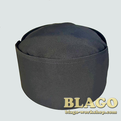 Romanian scufia in black color, crepe