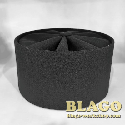 Greek winter skufia made of black cashmere