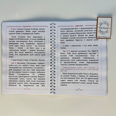 Всенічне бдіння напередодні Різдва Христового(велике повечір'я та рання), 21,5х15,5х0,7см