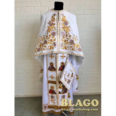 Priestly vestment of Greek cut with embroidery No. 85