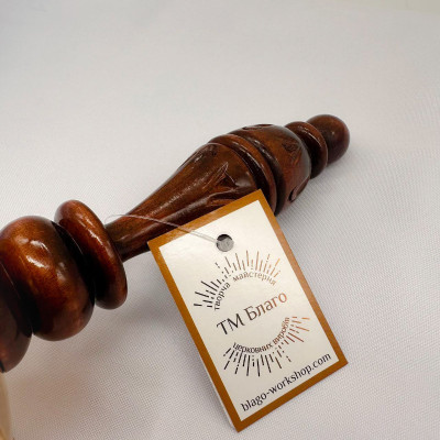 Подсвечник латунный в руку 19 см