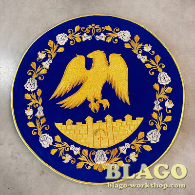 Eagle embroidered №1, 70х70 cm