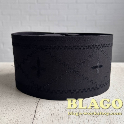 Скуфія Грецька Мяка креп чорна (з вишивкою)