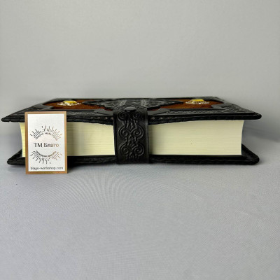 Библия в кожаном переплете на украинском языке, 18х26 см