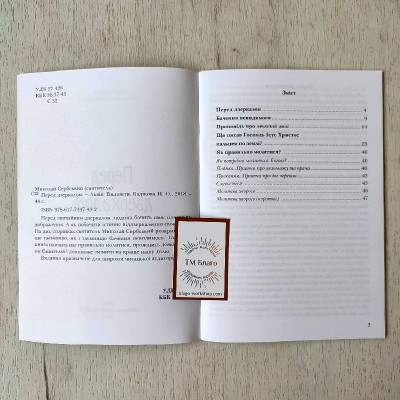 Перед дзеркалом Святитель Миколай Сербський, 14x20 cм