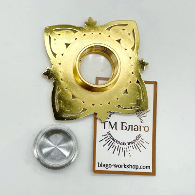 Мощевик металевий з візерунком 7х7х1 см Мощевик металевий з візерунком 7х7х1 см