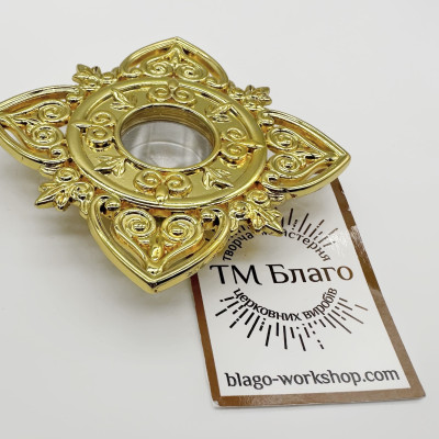 Мощевик металевий з візерунком 7х7х1 см Мощевик металевий з візерунком 7х7х1 см