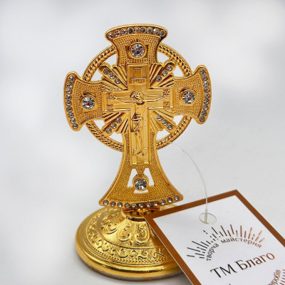 Хрест на підставці в автомобіль 8 см