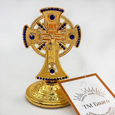 Хрест на підставці в автомобіль 8 см