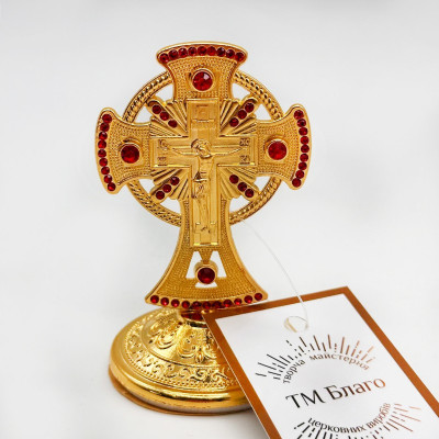 Хрест на підставці в автомобіль 8 см