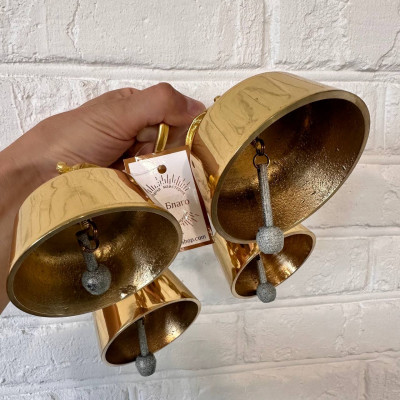 Дзвіночок церковний ручний на 4 тони 22х20х12 см