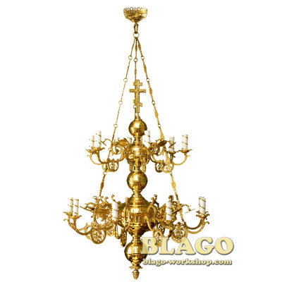 Панікадило 2-ярусне на 15 свічок №36