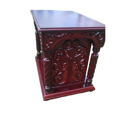 Church wooden altar with carvings 115x75x90 cm