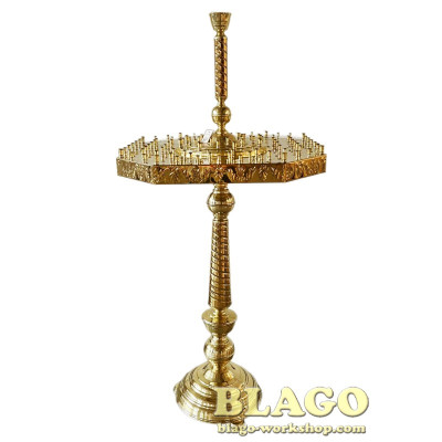  Candlestick (multi-candlestick) for 100 candles on a conical leg, 70x70x158 cm