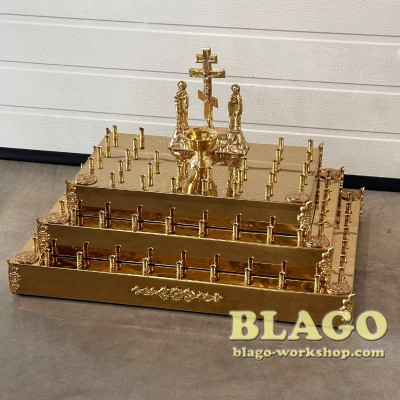 Крышка на панихидный стол (канун) на 70 свечей, 72х51х48 см