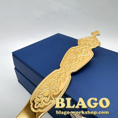 Ковшик латунний розливний, 6х22 см