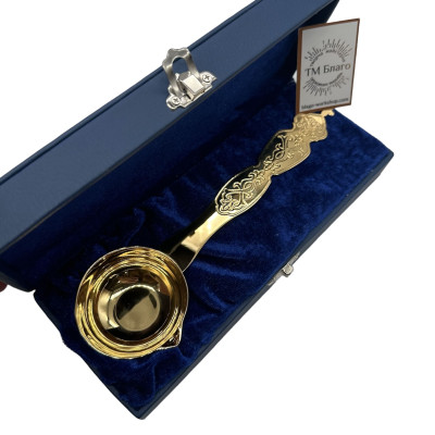 Ковшик латунний розливний, 6х22 см