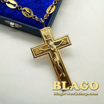Крест протоиерейский наперсный, 10х6х0,5 см