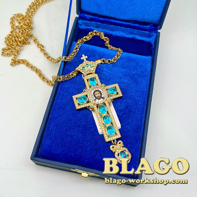 Крест наградной с вставками, 13,5х5,5х1 см