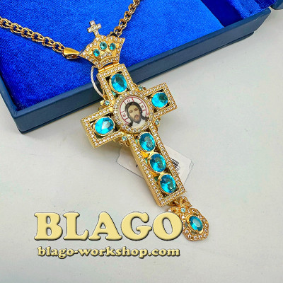 Крест наградной с вставками, 13,5х5,5х1 см