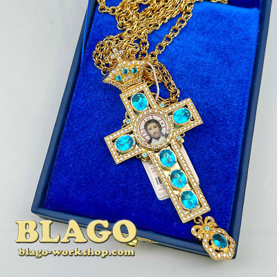 Крест наградной с вставками, 13,5х5,5х1 см