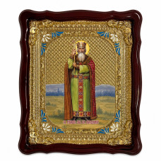 Храмова ікона Святого Рівноапостольного Великого Князя Володимира у рамі під склом 42х48 см