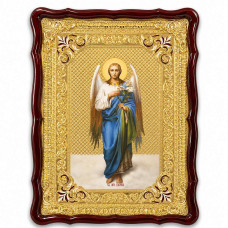 Icon for the church of the Holy Archangel Gabriel in a wooden box under glass 60x80 cm