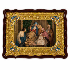 Church icon Nativity of the Blessed Virgin Mary in a wooden box 80x60 cm