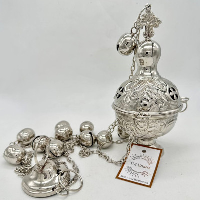 Кадило среднее никель, 8х19 см