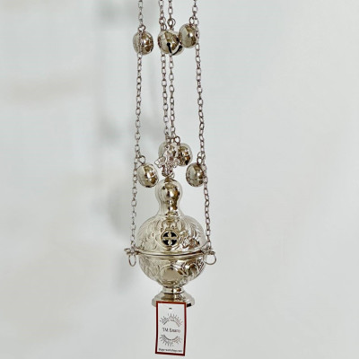 Кадило среднее никель, 8х19 см