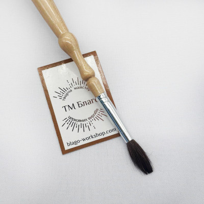 Стрючиця (пензлик) для помазання з хрестиком, 24 см Стрючиця (пензлик) для помазання з хрестиком, 24 см