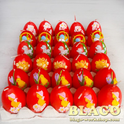 Великодня свічка декороване яйце