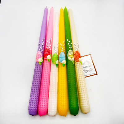  Easter candle with decor 32 сm