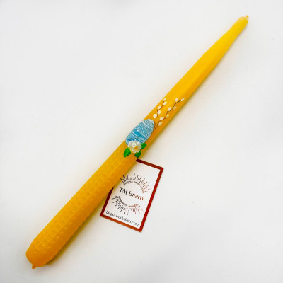  Easter candle with decor 32 сm