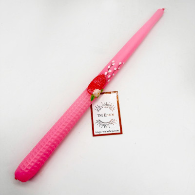  Easter candle with decor 32 сm