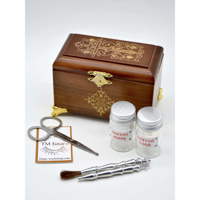 Крестильный ящик деревянный, 12х7х8 см