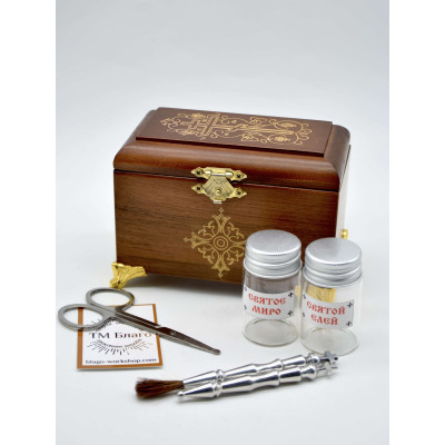 Крестильный ящик деревянный, 12х7х8 см