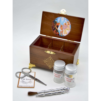 Крестильный ящик деревянный, 12х7х8 см