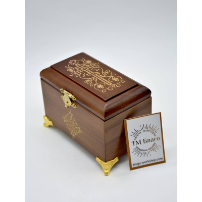 Крестильный ящик деревянный, 12х7х8 см