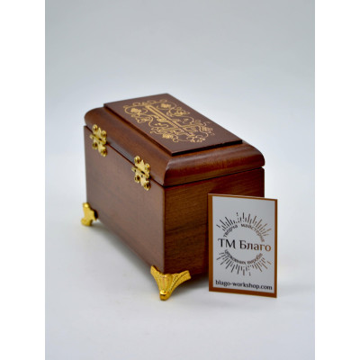 Крестильный ящик деревянный, 12х7х8 см