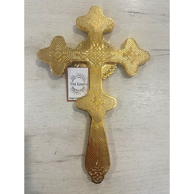 Хрест напрестольний з емаллю, 19,5х30,5 см