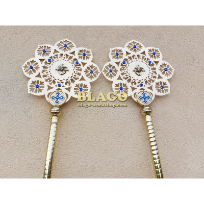 Liturgical fan (ripidion), 30х160 cm