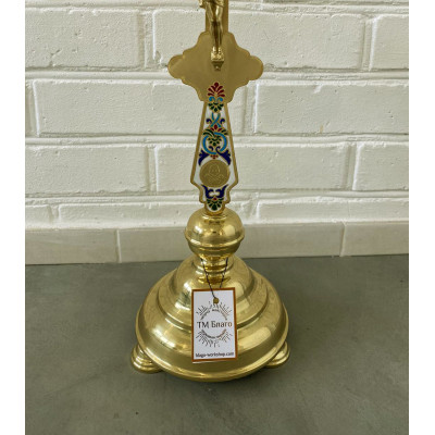 Крест напрестольный латунный на подставке 22х49 см