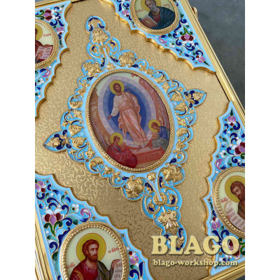 Gospel gold plated (Church Slavonic language)
