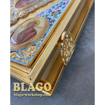 Gospel gold plated (Church Slavonic language)