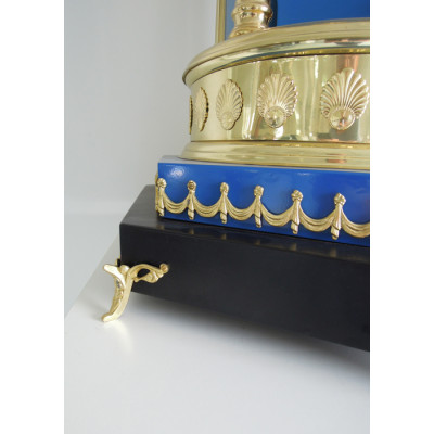 Дарохранительниця латунна синя з литвом без ковпака, 65х65х130 см