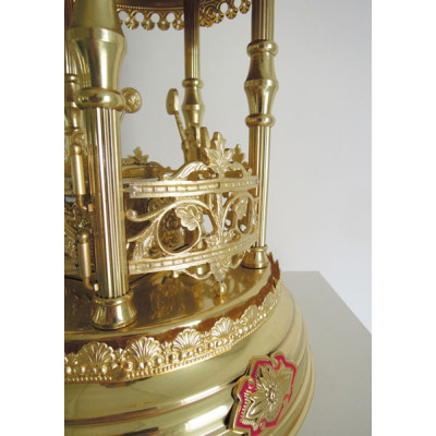 Дарохранительниця латунна з литвом, 26х65 см