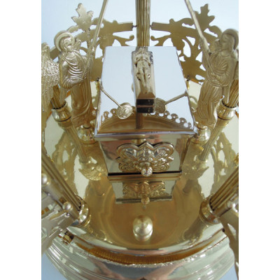 Дарохранительниця латунна з литвом, 26х65 см