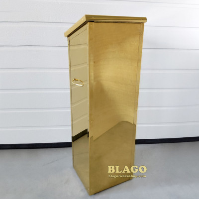 Карнавка напольна металева з карбуванням, 27х27х84 см