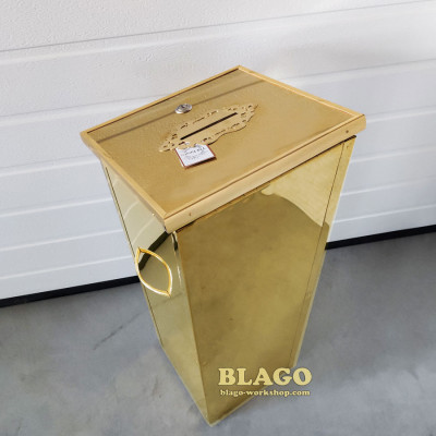 Карнавка напольна металева з карбуванням, 27х27х84 см